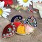10 Piece Decorative Bulk Peacock Haldi Kumkum Holder Roli Chawal/rice Holder Indian Festival Favor Diwali Rakhi Pooja Mandir Tika Platter Housewarming Gifts